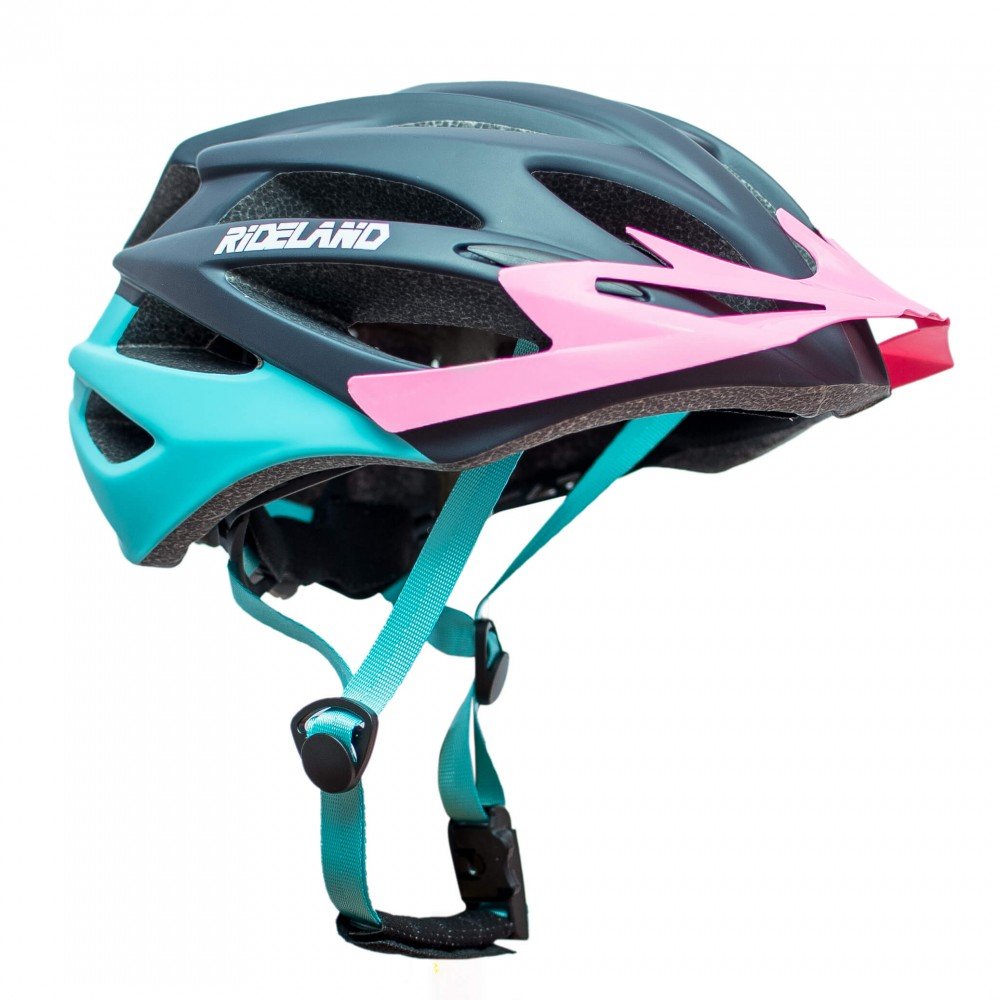 Casco de Bicicleta RIDELAND X-Tracer MTB Mujer Fidlock M/L Negro-Turqueza