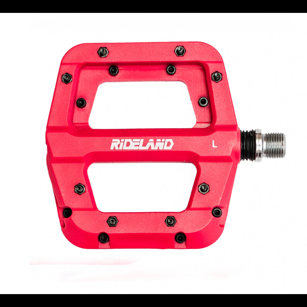 Pedal de Bicicleta Rideland RD-Nylon Red fluor