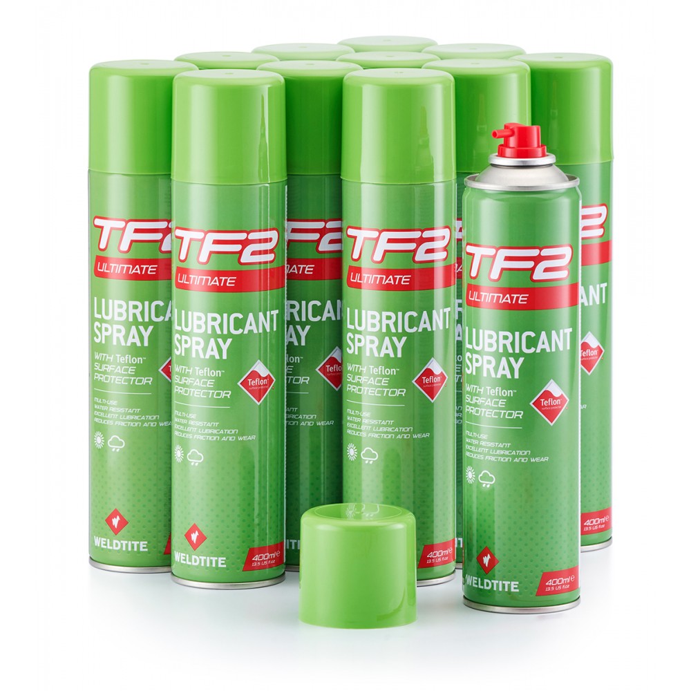 PACK 12 unidades Aceite Lubricante TF2 Aerosol Weldtite Teflon 400ml