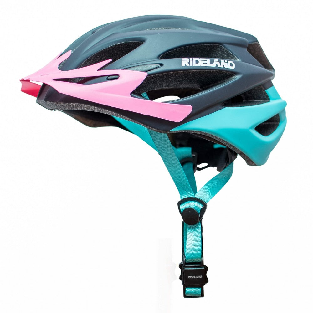 Casco de Bicicleta RIDELAND X-Tracer MTB Mujer Fidlock M/L Negro-Turqueza