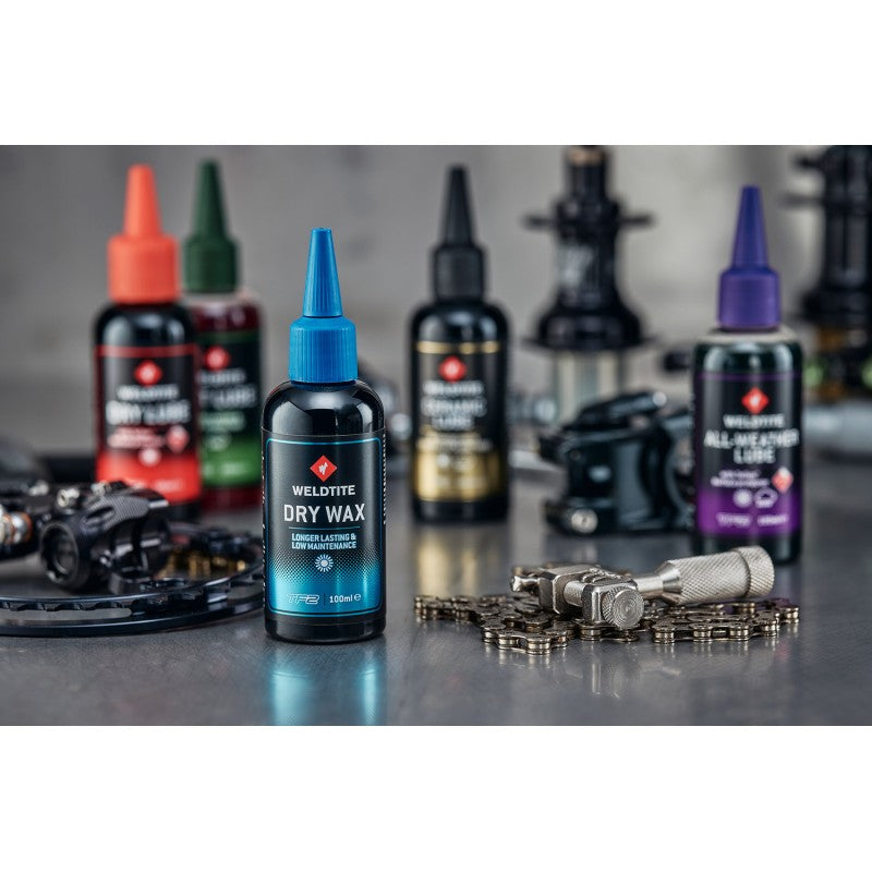 LUBRICANTE DE CADENA SECO DRY WAX WELDTITE 100 ML