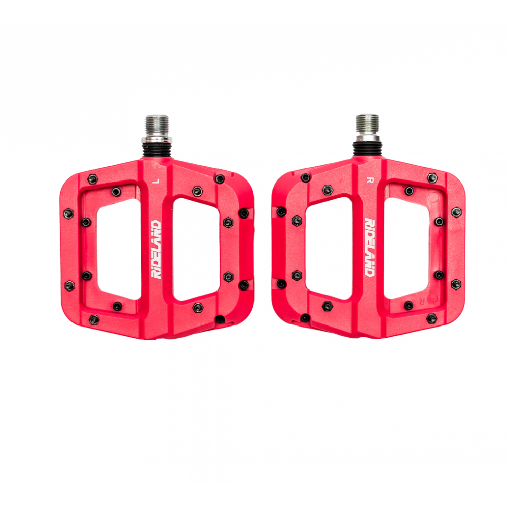 Pedal de Bicicleta Rideland RD-Nylon Red fluor
