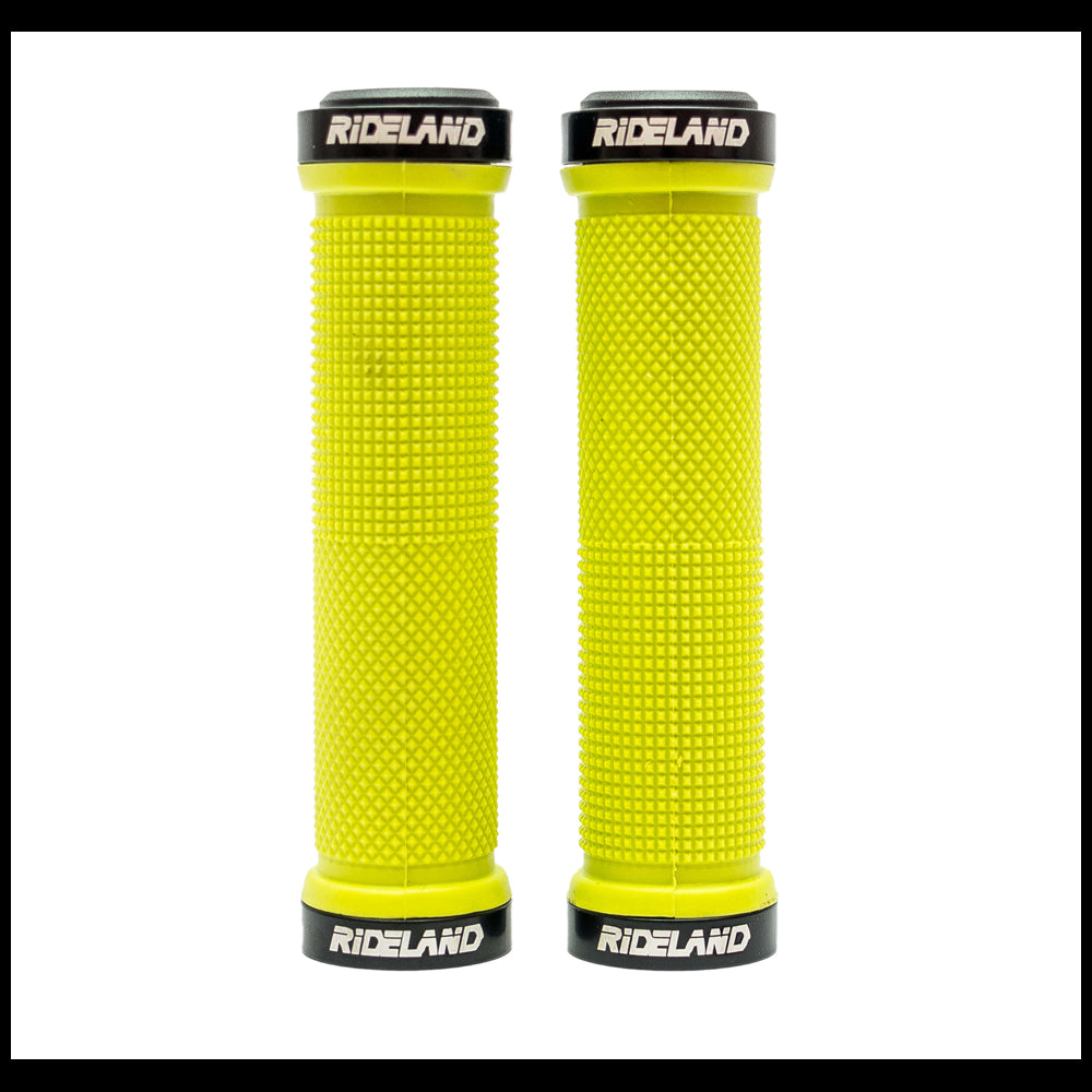 Puños de Bicicleta fijacion Rideland Verde Limon